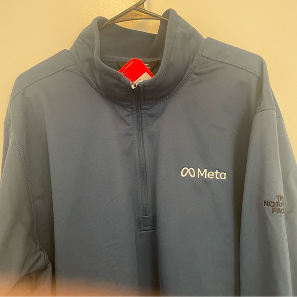 🛑 The North Face Tech Men's 1/4 Zip Fleece Size XXL “Meta” Embroidered 🏔 - Picture 6 of 7